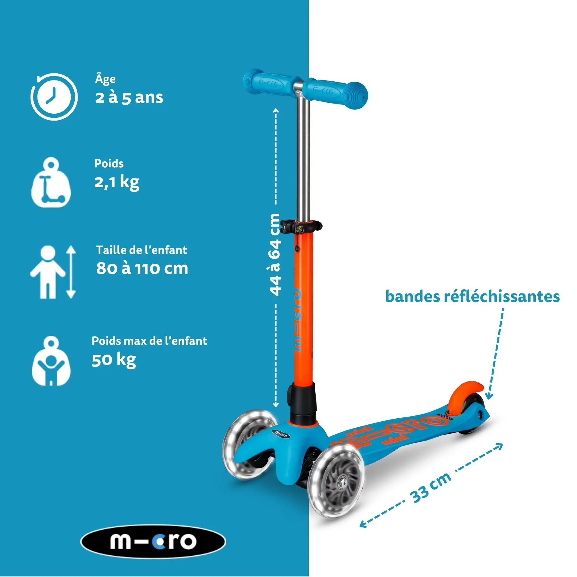 Step - Unisex - Mini Micro Deluxe - LED-wielen - Oranje 3/7