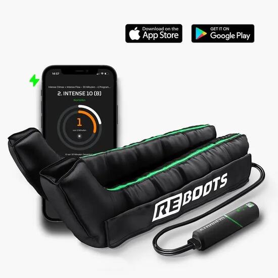 Reboots GO Lite – Bottes pressothérapie Bluetooth – 4 chambres