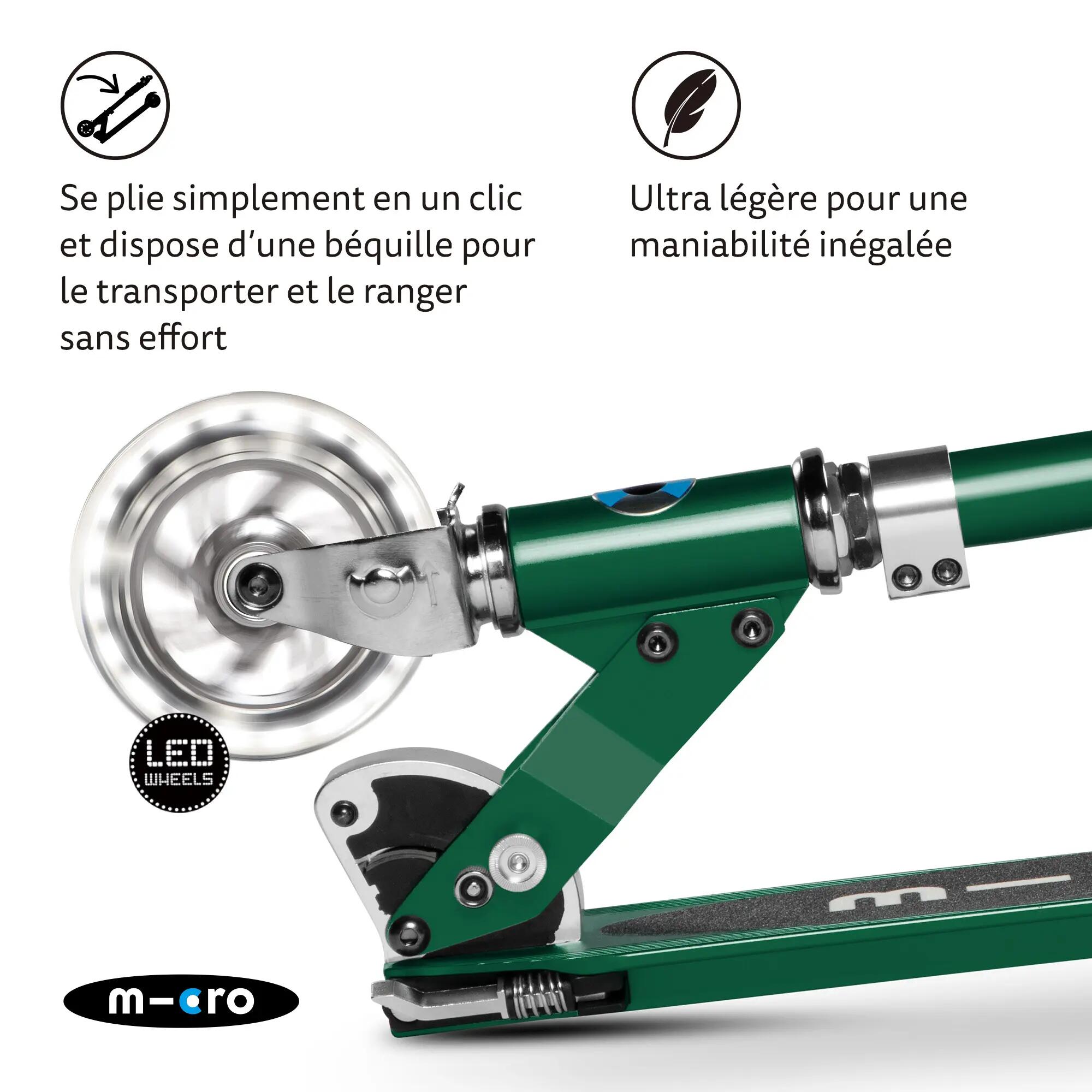 Scooter - Stad - Meisjes - Opvouwbaar - Micro Mobility - Bosgroen 3/7