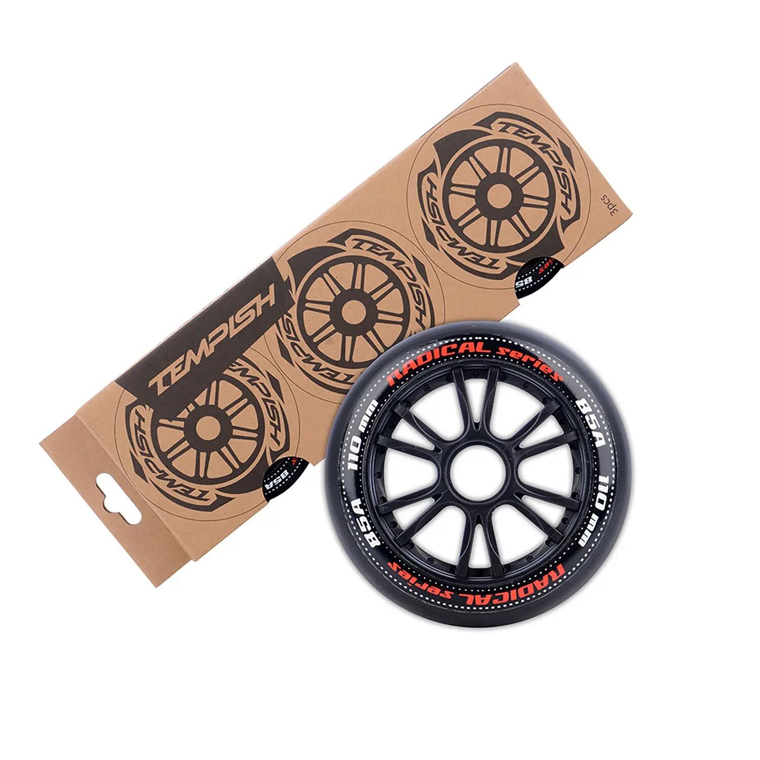 Radical 86A Roller Skate Wheels 110mm Pack of 3 Black 2/4