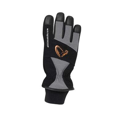 Guanti da pesca Savage Gear Thermo Pro Impermabili Nero/Grigio