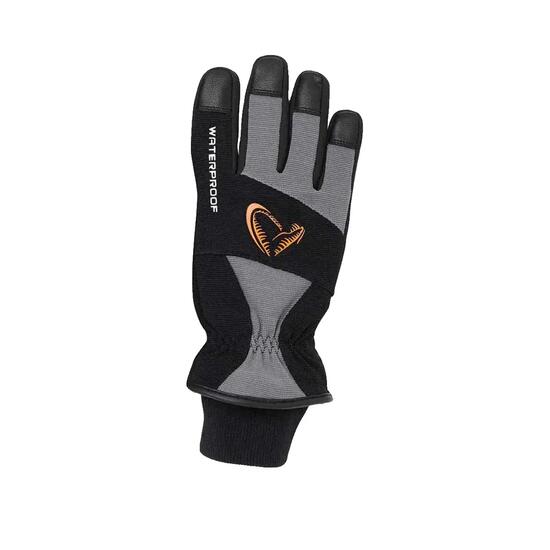 Guanti da pesca Savage Gear Thermo Pro Impermabili Nero/Grigio