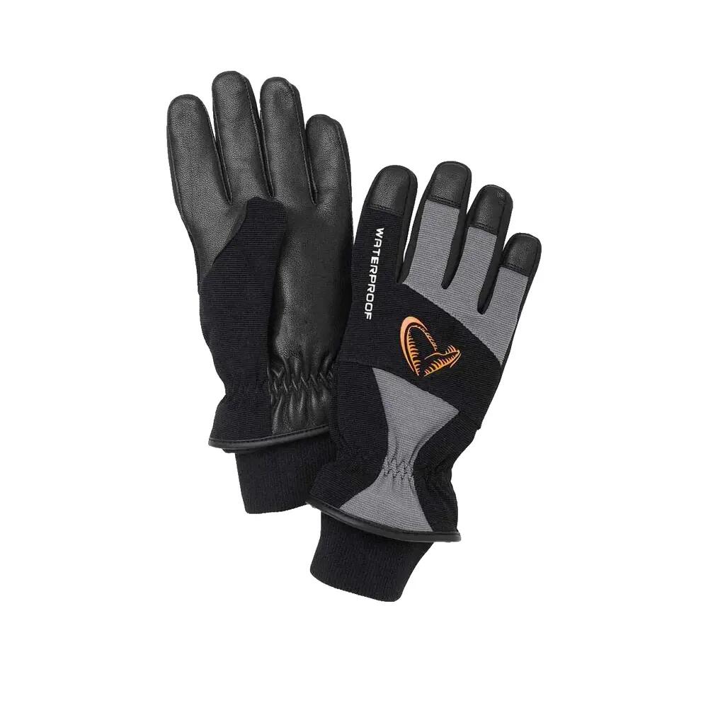 Luvas de pesca Savage Gear Thermo Pro Impermeáveis Preto/Cinza 2/2