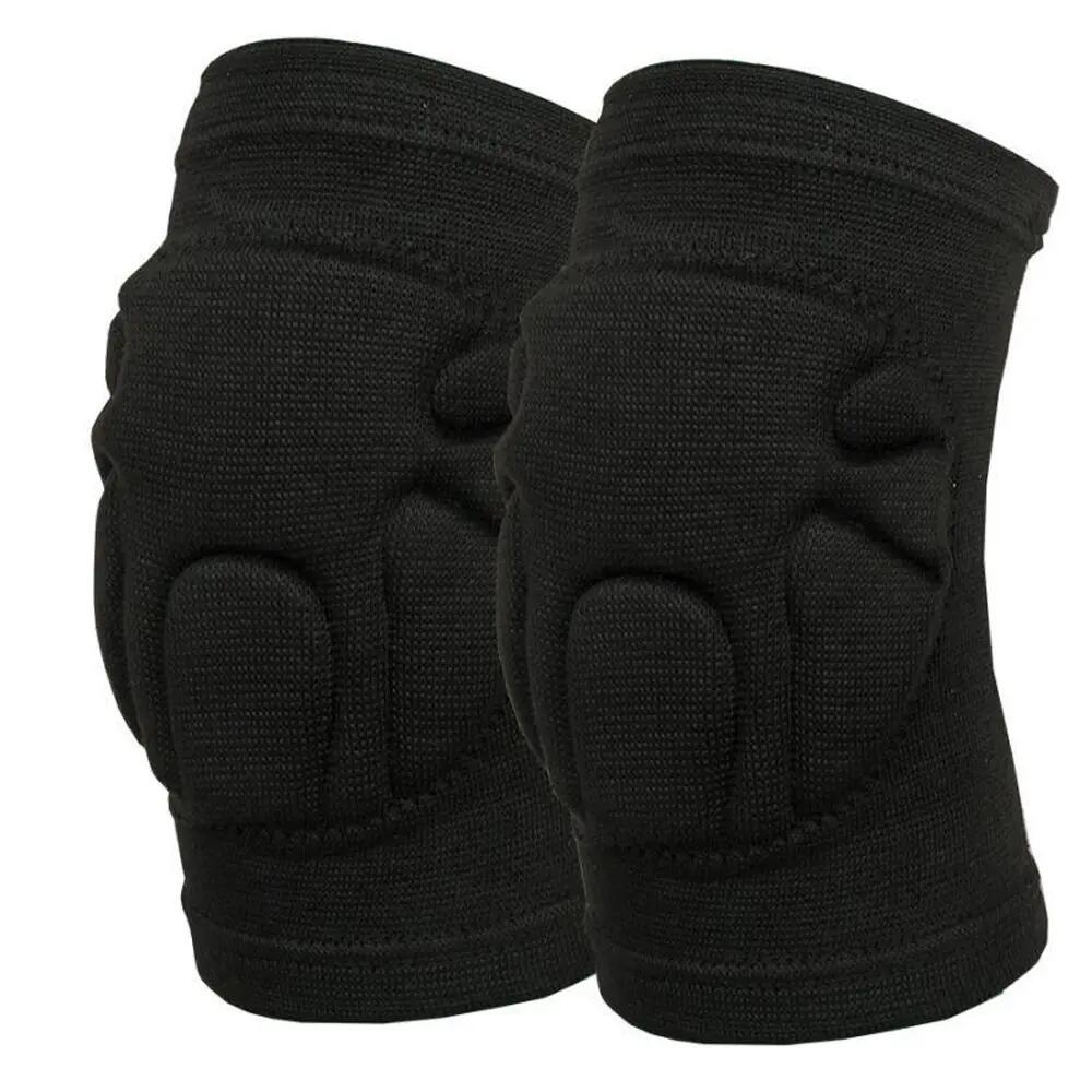 Unisex Adult Plain Volleyball Knee Pad (Black) M 2/2
