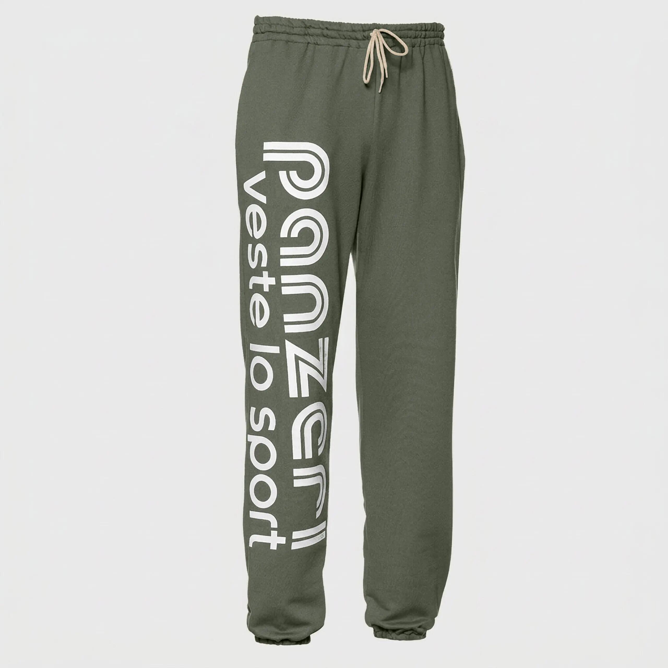 Jogging Panzeri Mixte  - Uni H - Kaki / Blanc 5/5