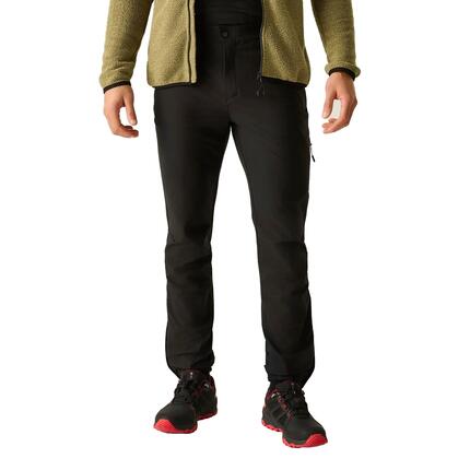 Pantalon Uni Et Cintré De Randonnée À Taille Élastiquée PEAK Homme (Noir)