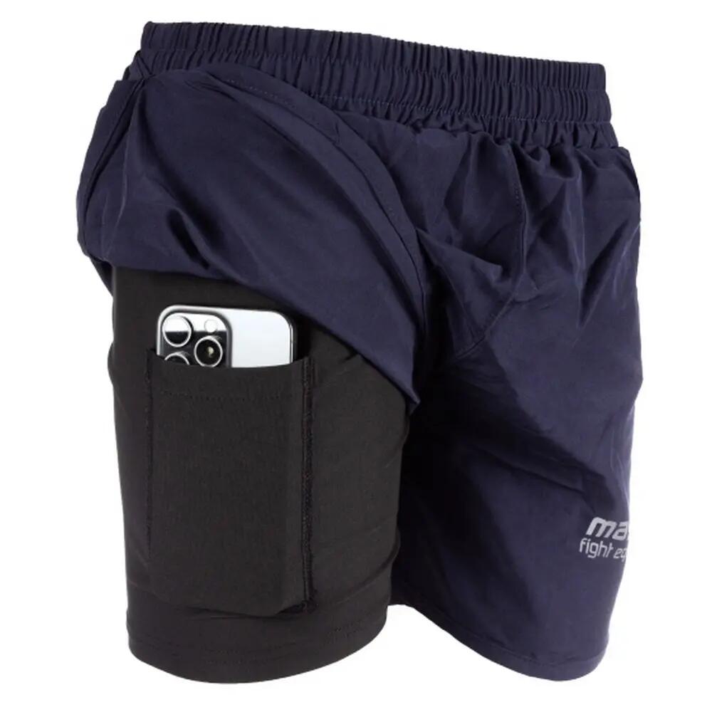 Dames Compressieshorts (Marineblauw) 3/3