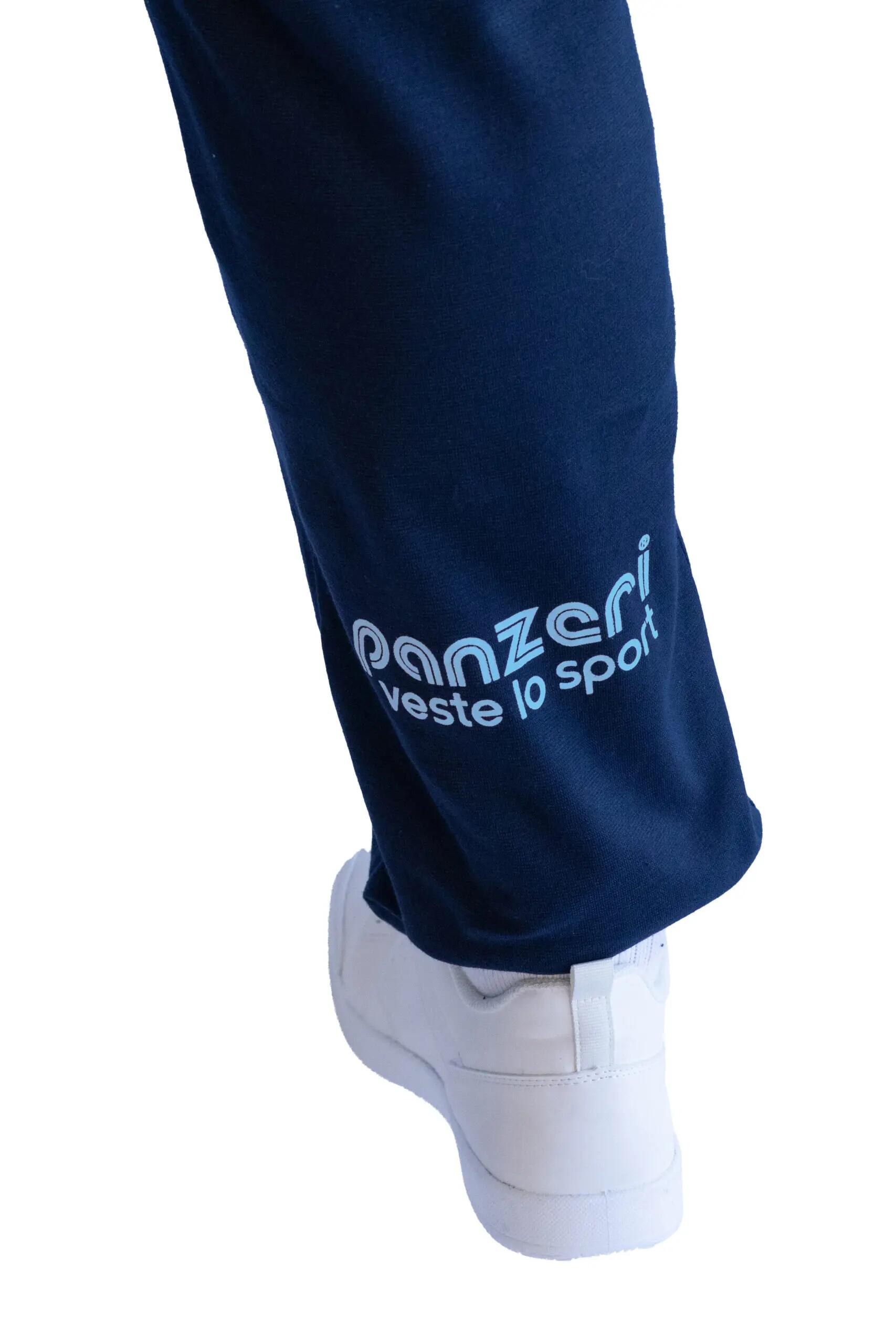 Jogging Panzeri Mixte  - Uni H - Bleu Marine / Bleu ciel 3/5