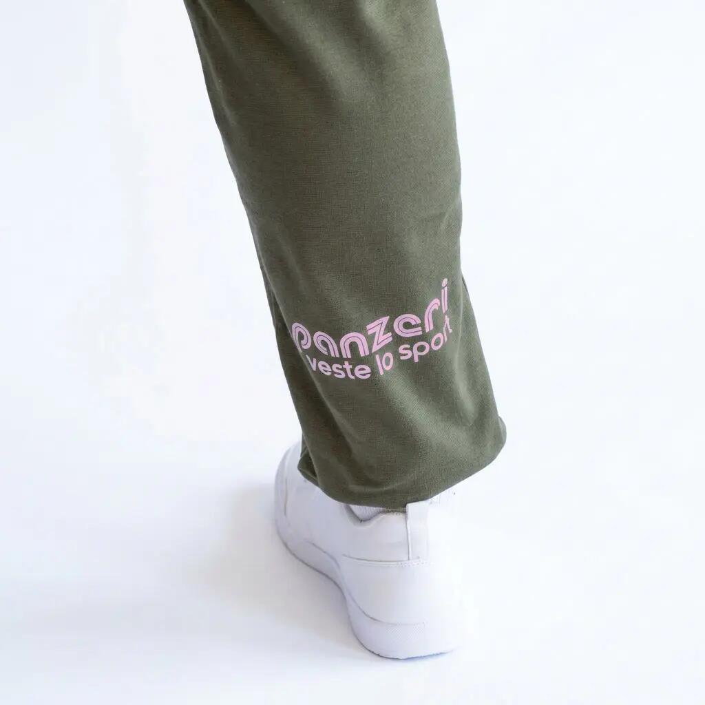 Jogging Panzeri Mixte  - Uni H - Kaki / Rose 5/7
