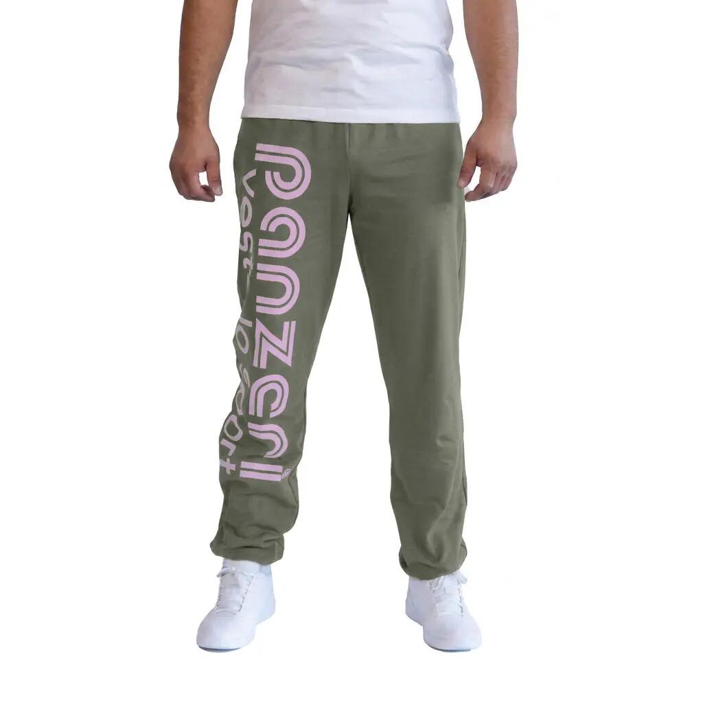 Jogging Panzeri Mixte  - Uni H - Kaki / Rose 2/7