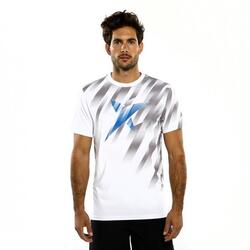 HEREN PADEL T-SHIRT Drop Shot Zero Wit/Grijs