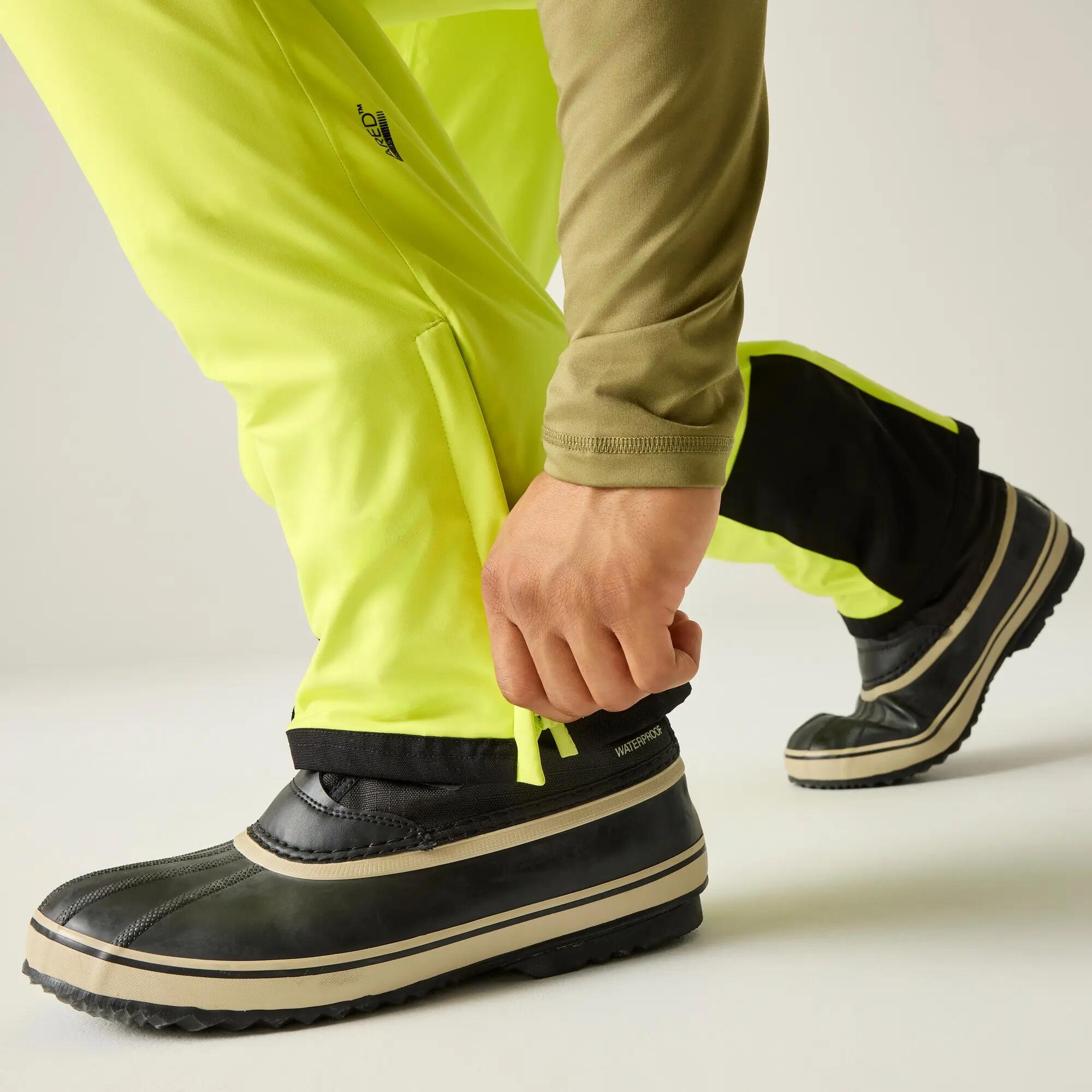 Uomo Pantaloni Da Sci Dare 2B Achieve III Lime Selvatico 3/7