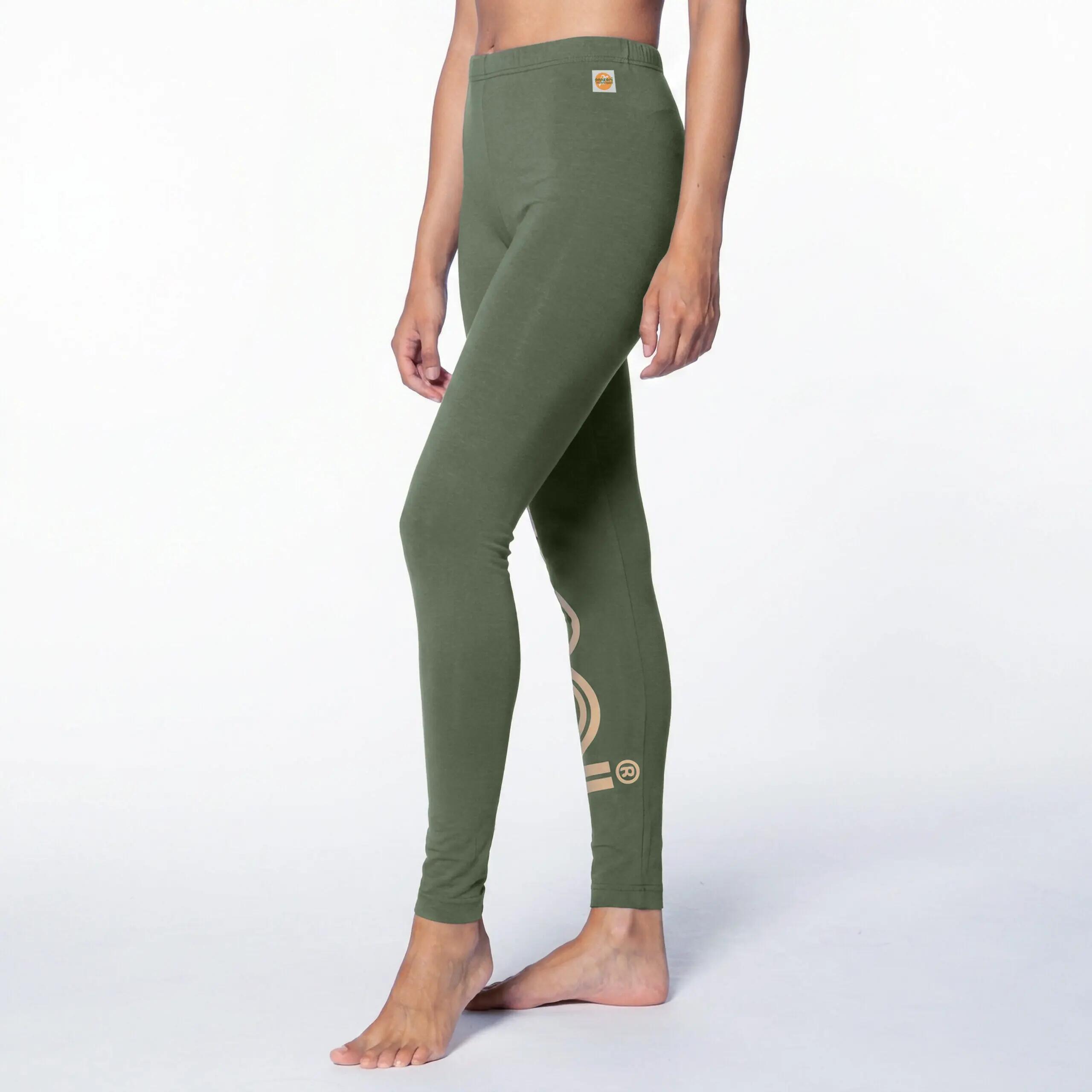 Legging De Sport - Joy T - Kaki / Beige 4/7