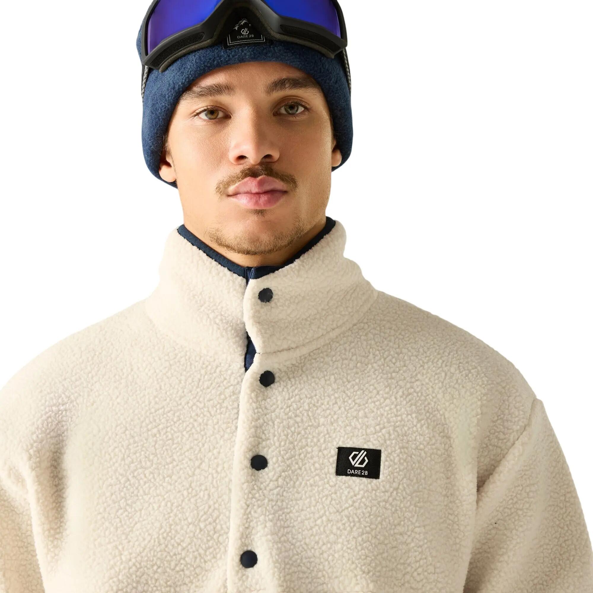 Mens Twin Tip Snap Fleece Top (Almond Milk) 6/7