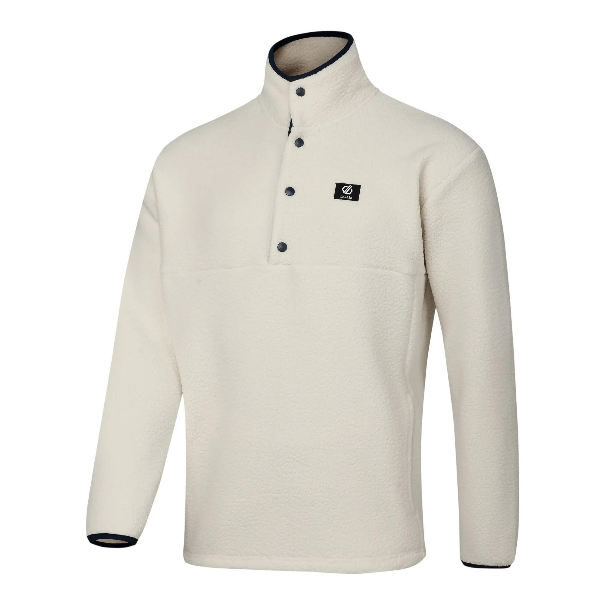 Mens Twin Tip Snap Fleece Top (Almond Milk) 4/7