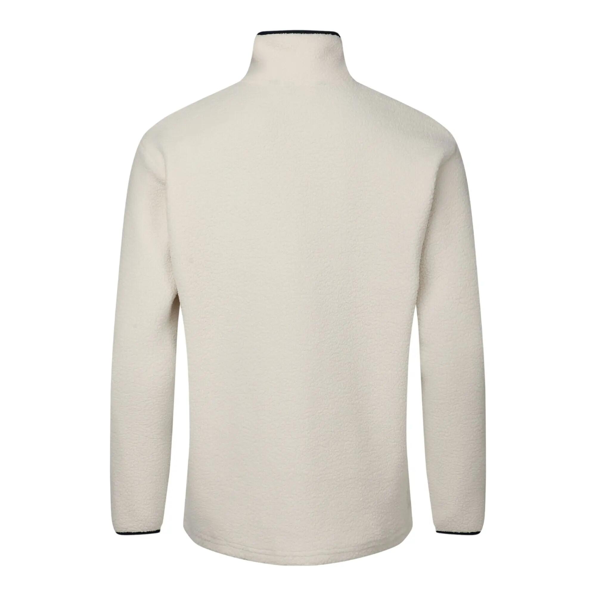 Mens Twin Tip Snap Fleece Top (Almond Milk) 3/7