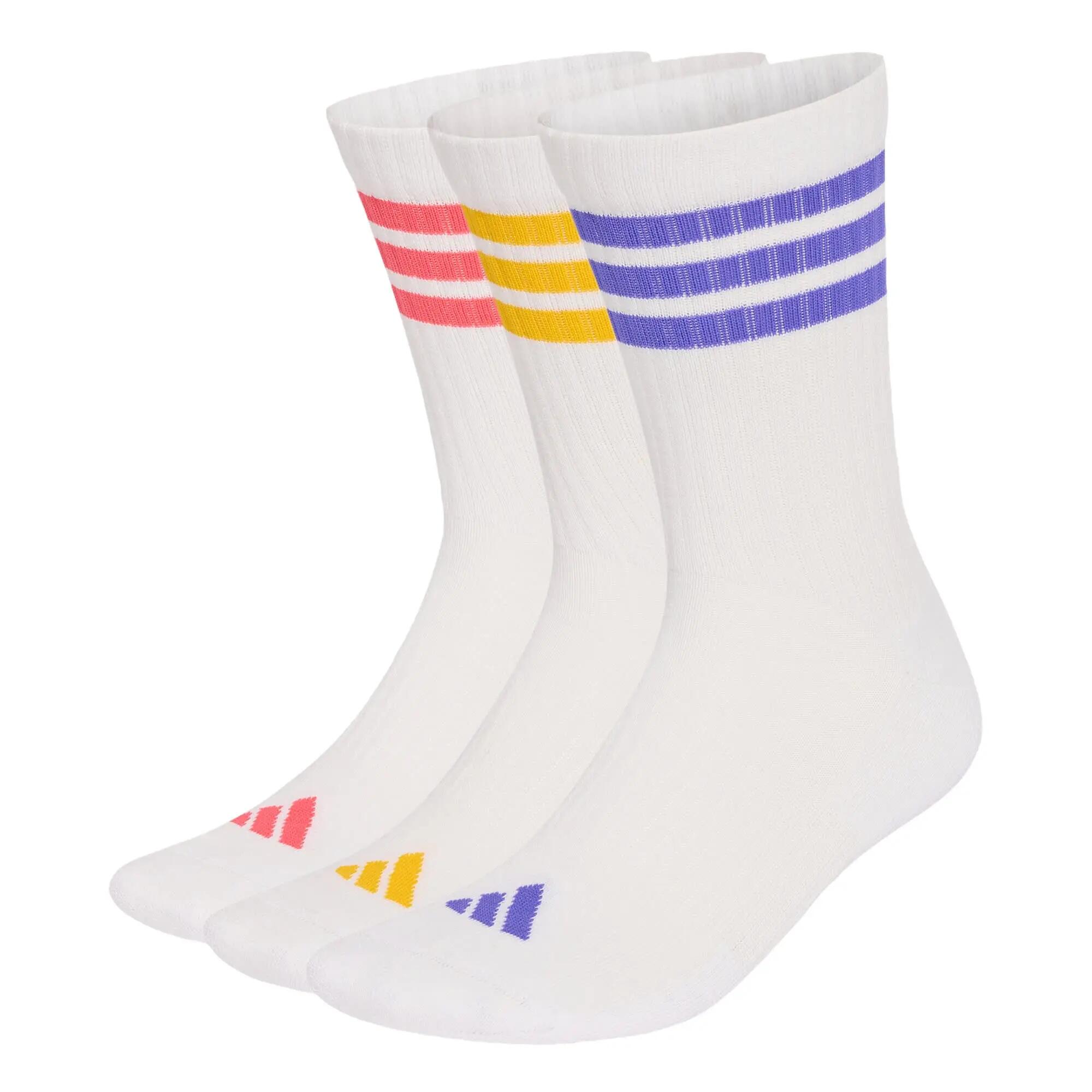 Set de 3 perechi de șosete până la gambă cu 3 dungi și amortizare
