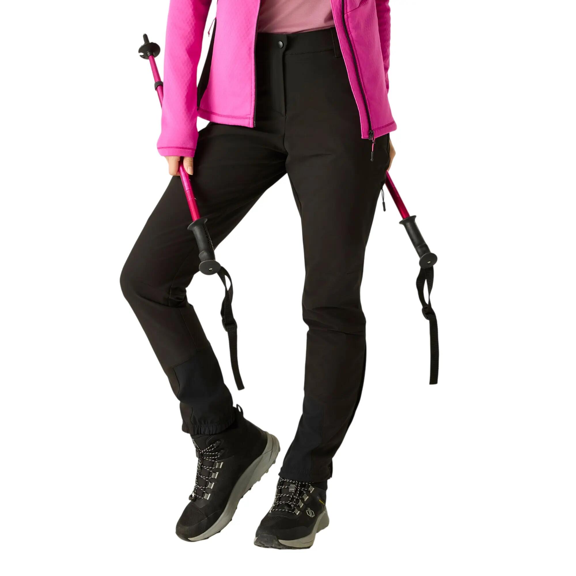 Womens/Ladies Peak Hiking Trousers (Black) 7/7
