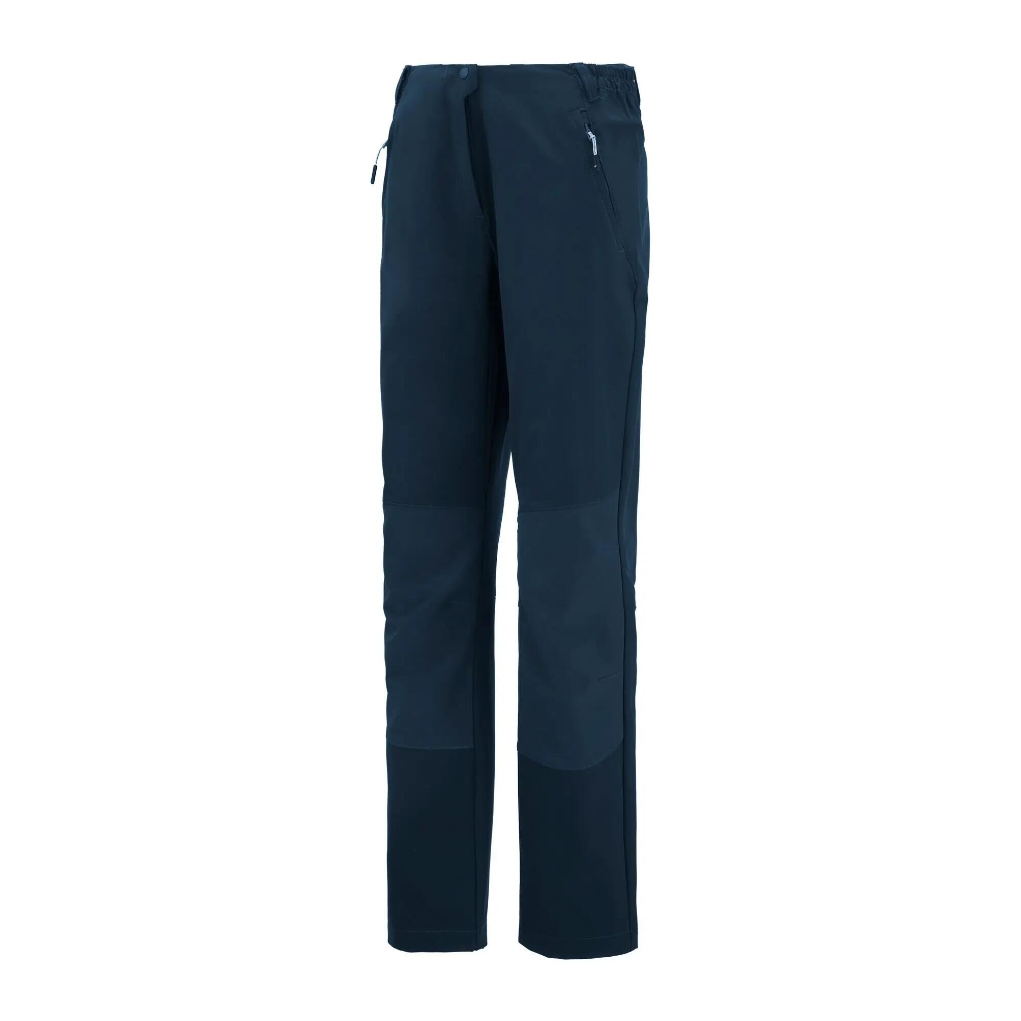 Pantalon De Randonnée Uni À Taille Semiélastiquée QUESTRA Femme (Bleu Marine) 4/7