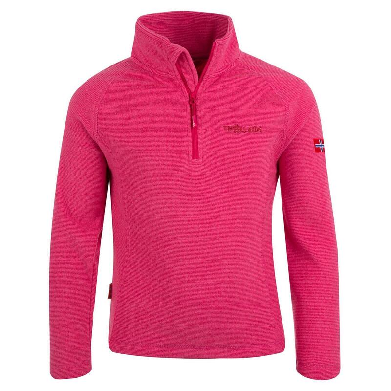 Kinder Fleece Pullover Rondane Magenta