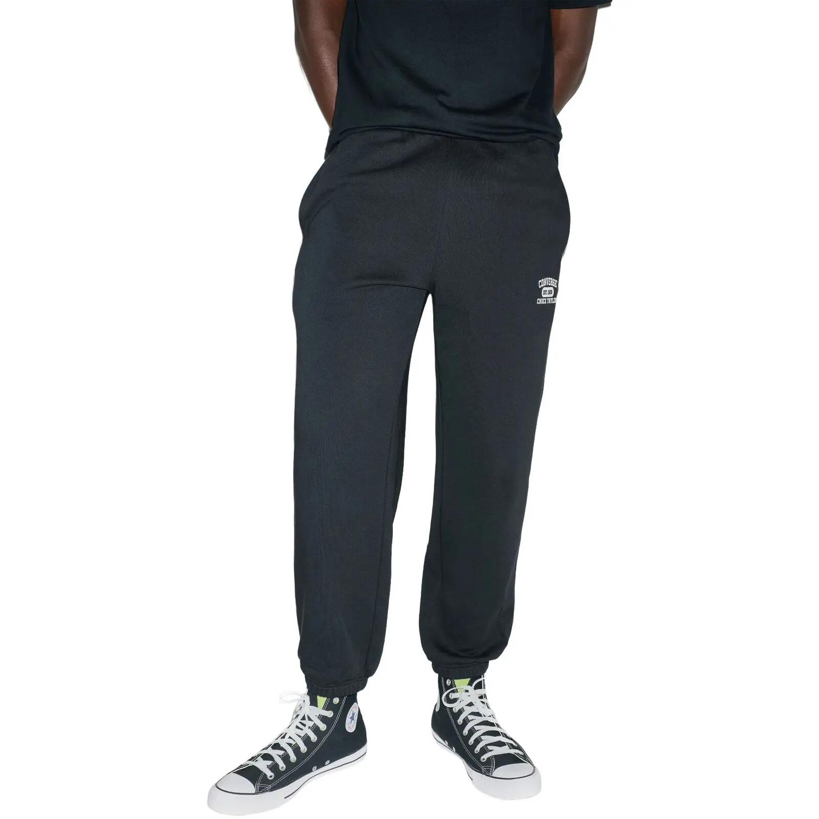 Pantaloni barbati Converse 1908 Sweatpant, Negru