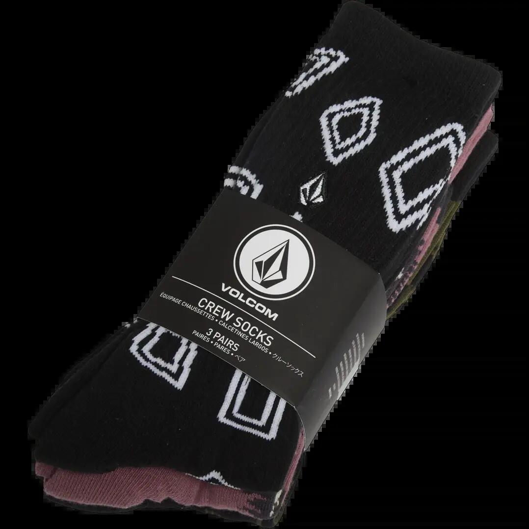 Meias Volcom PRINT MIXER MULTICOR 2/8