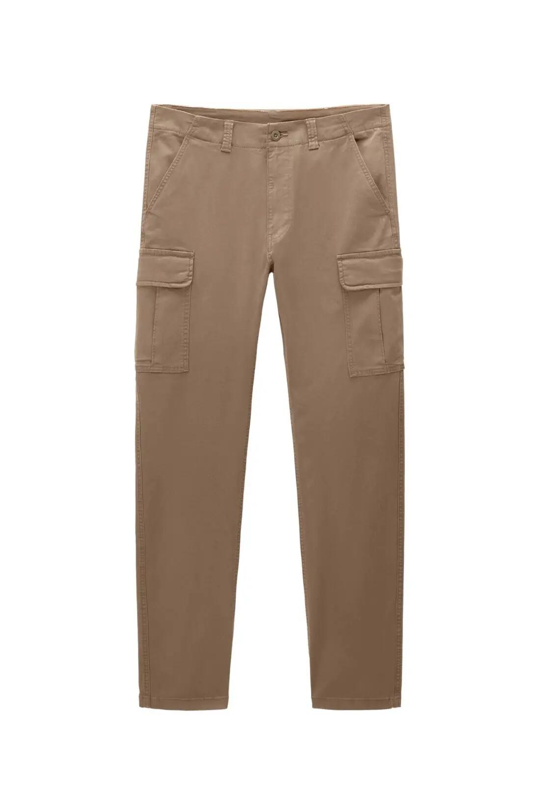 Napapijri Mels men's regular cargo trousers, beige stretch cotton 2/2