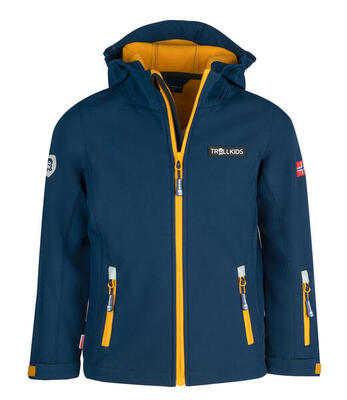 Kinder Softshell Jacke Oslofjord Wasserabweisend Hellgrün / Mittelblau