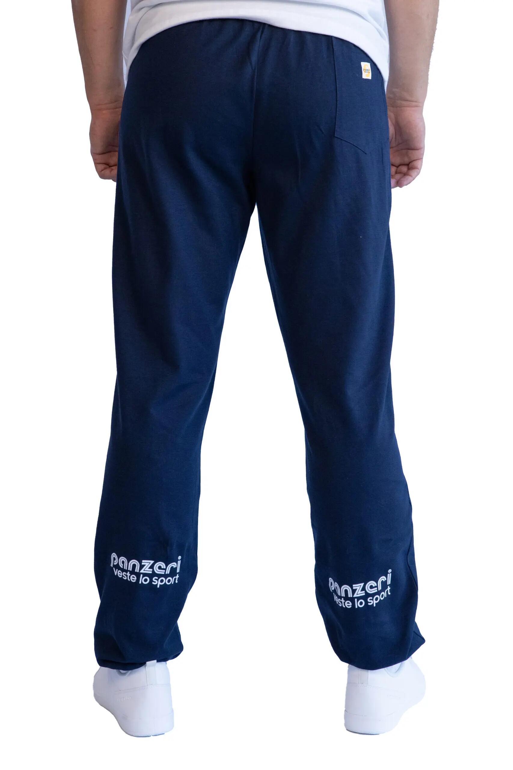 Jogging Panzeri Mixte  - Uni H - Bleu Marine / Blanc 4/6