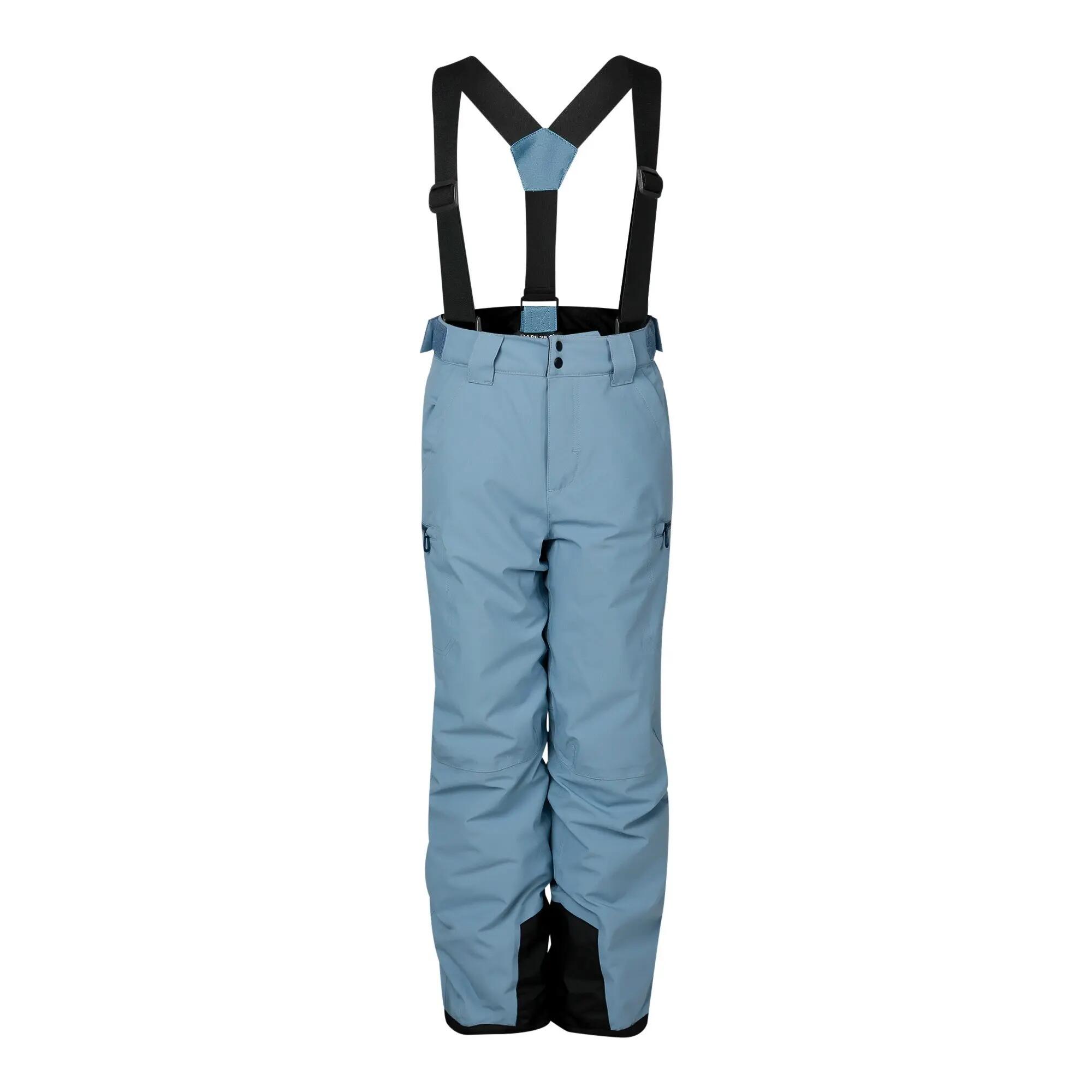 Childrens/Kids Pow III Insulated Ski Trousers (Dusky Blue) 2/7