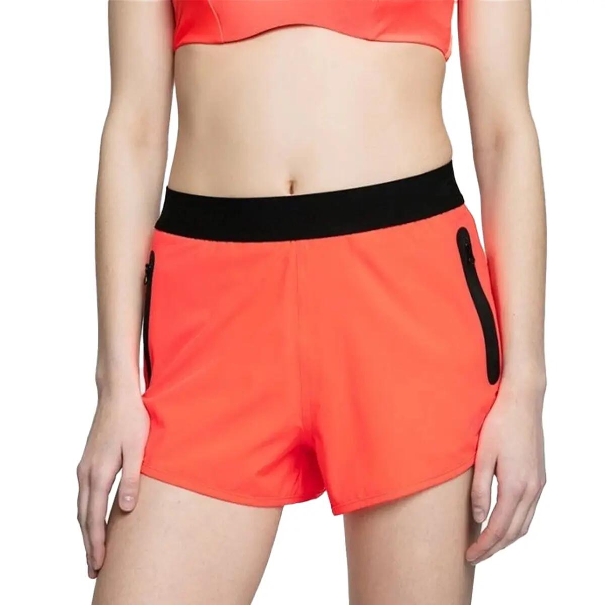 H4L21 loszittende trainingsshorts voor dames (Oranje) 3/3
