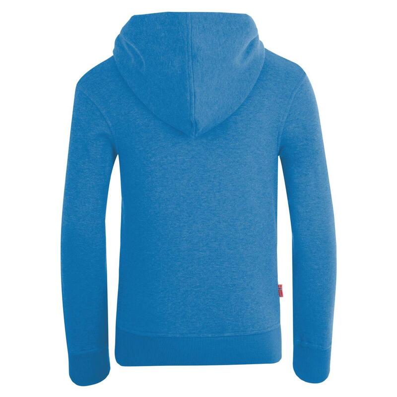 Kinder Hoodie Pullover Trondheim Mittelblau