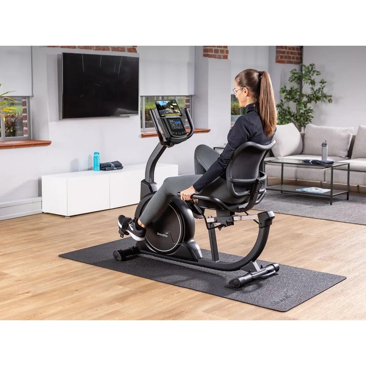 Liegeergometer Cykling P8 Comfort - Heimtrainer Fahrrad mit LCD Display 4/13