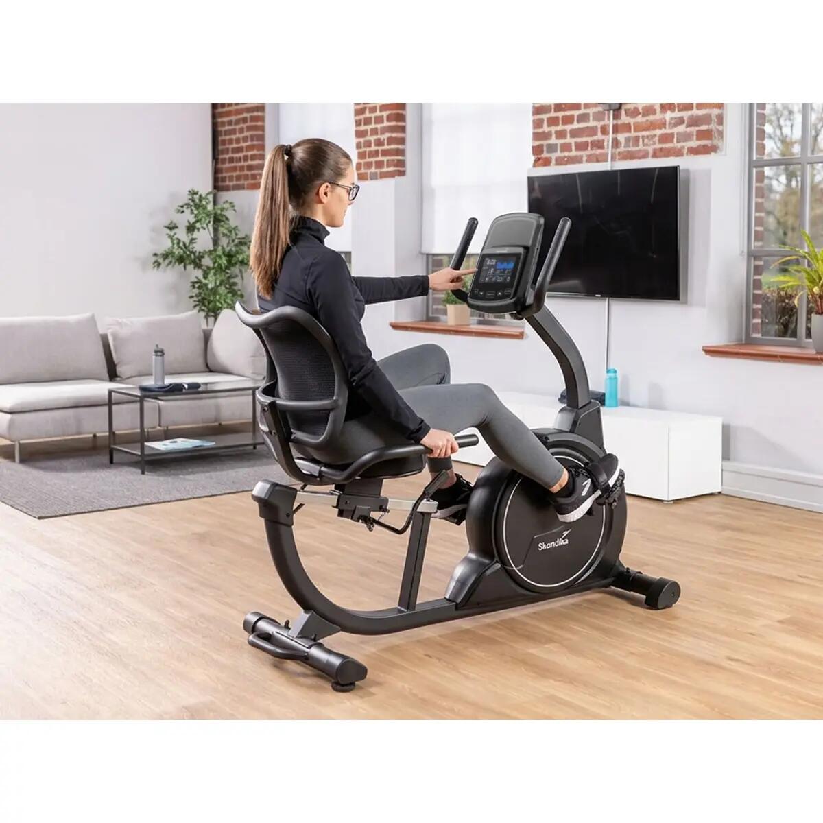 Liegeergometer Cykling P8 Comfort - Heimtrainer Fahrrad mit LCD Display 3/13