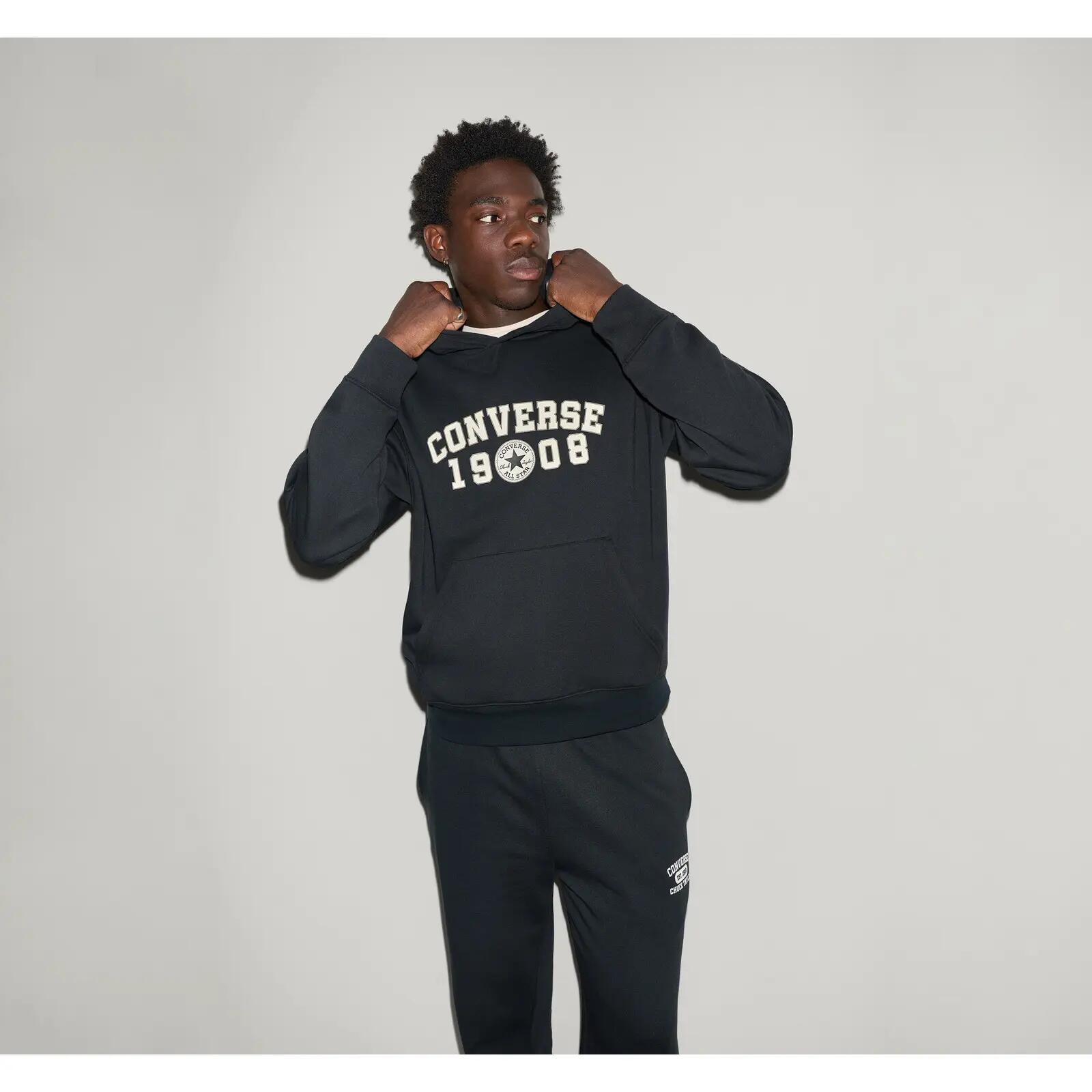 Kap Converse 1908 Hoodie, Zwart, Uniseks 3/5