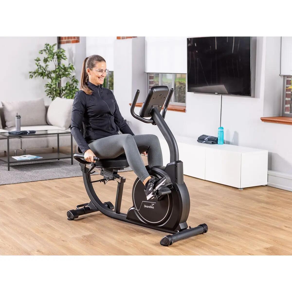 Liegeergometer Cykling P8 Comfort - Heimtrainer Fahrrad mit LCD Display 2/13