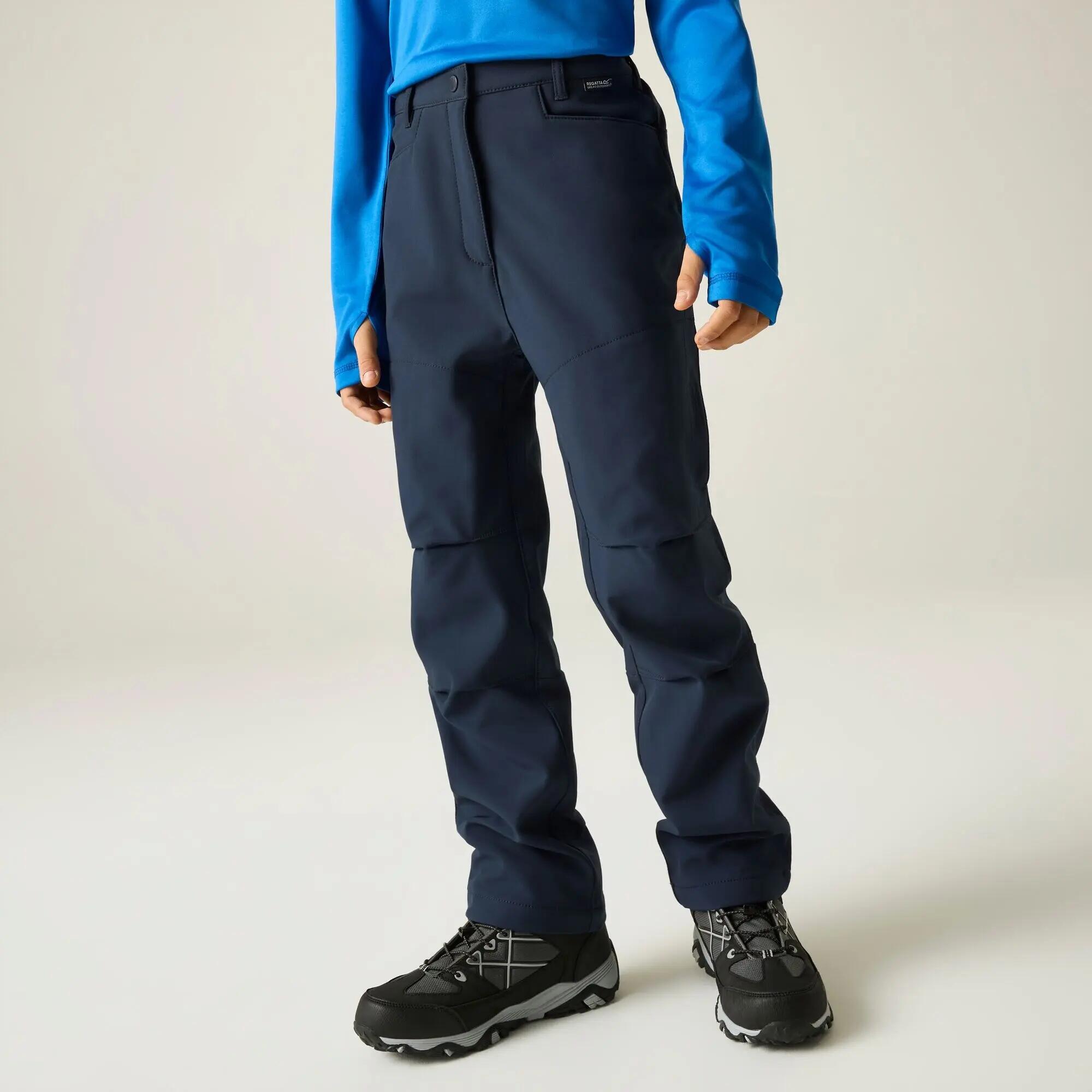 Childrens/Kids Softshell Trousers (Navy) 7/7