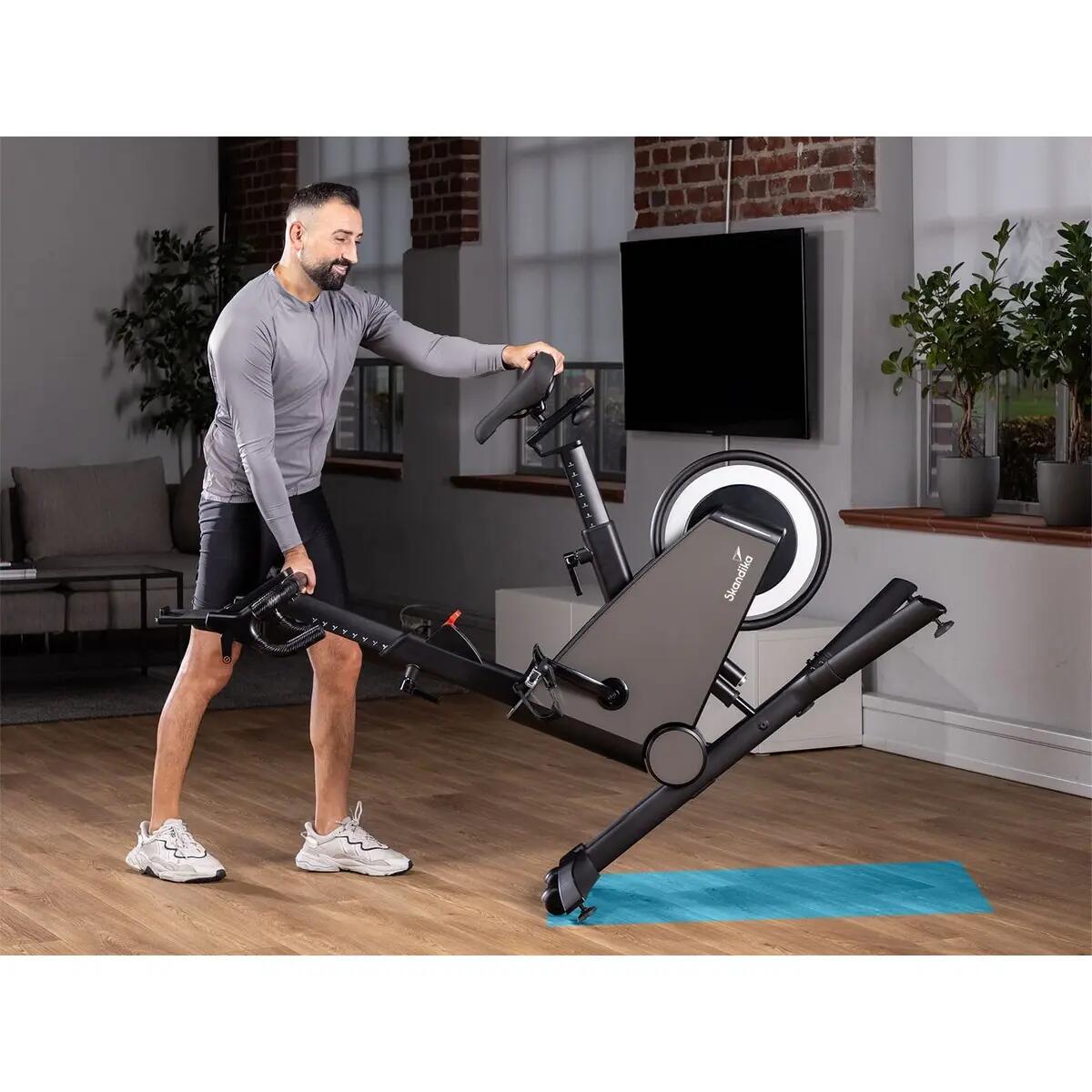Vélo de biking Kliva 800-S - Vélo d'intérieur 800W SMART avec LED et inclinaison 9/14