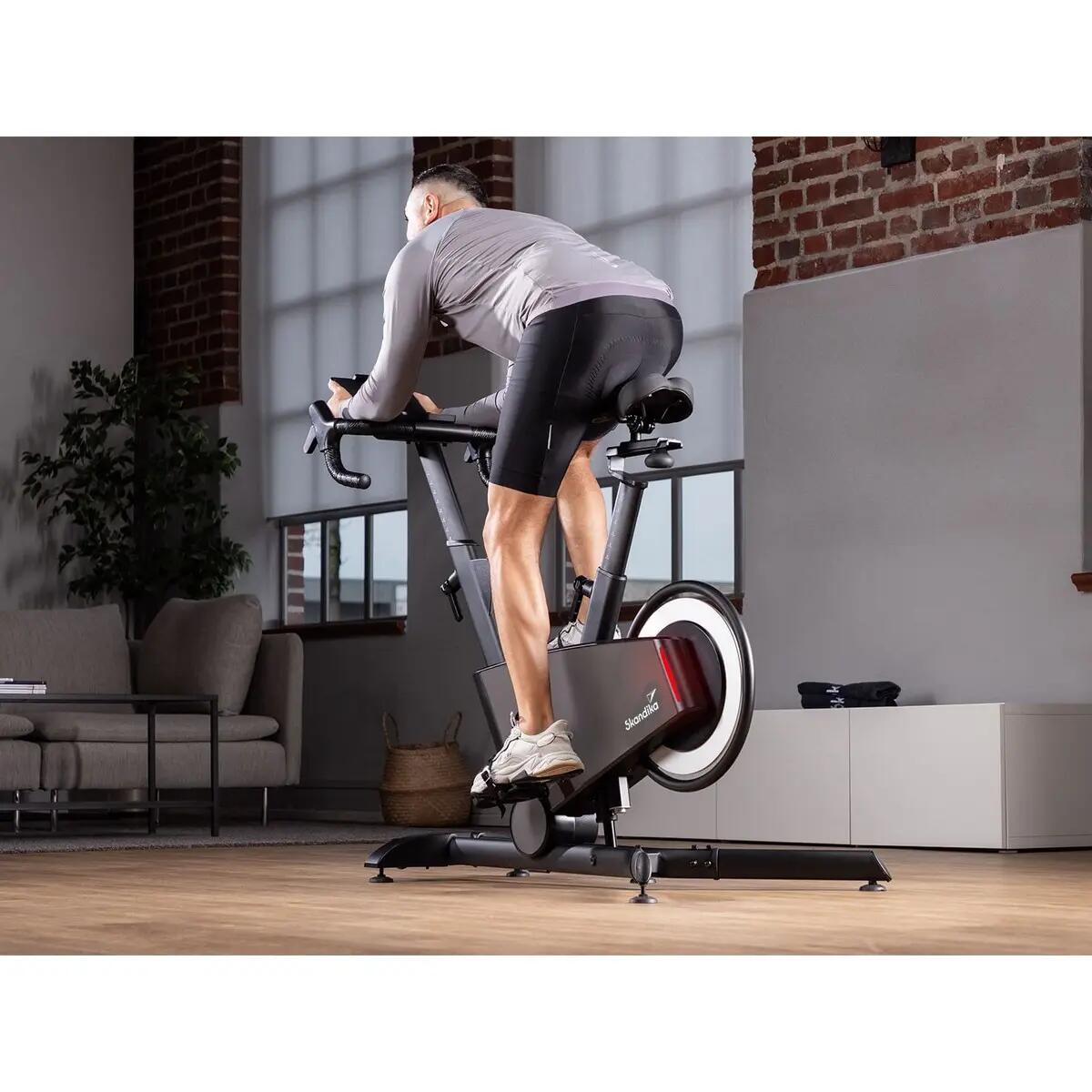 Vélo de biking Kliva 800-S - Vélo d'intérieur 800W SMART avec LED et inclinaison 5/14