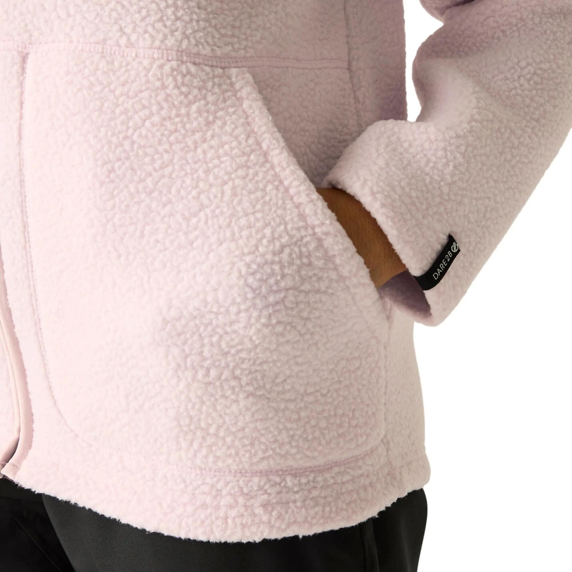 Pile Borg Con Cappuccio Donna Dare 2B Firn Rosa Haze 7/7