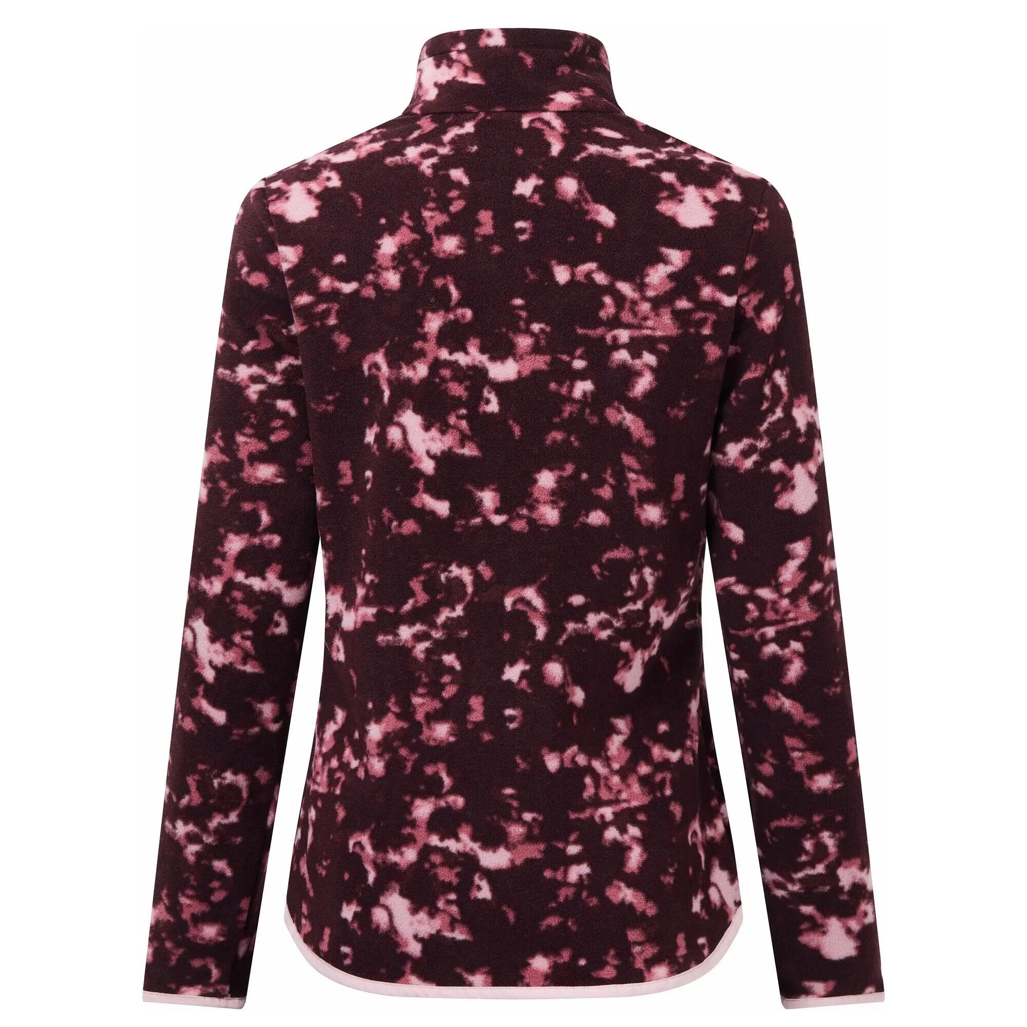 Womens/Ladies Margot Brush Stroke Quarter Zip Fleece (Fig) 3/7