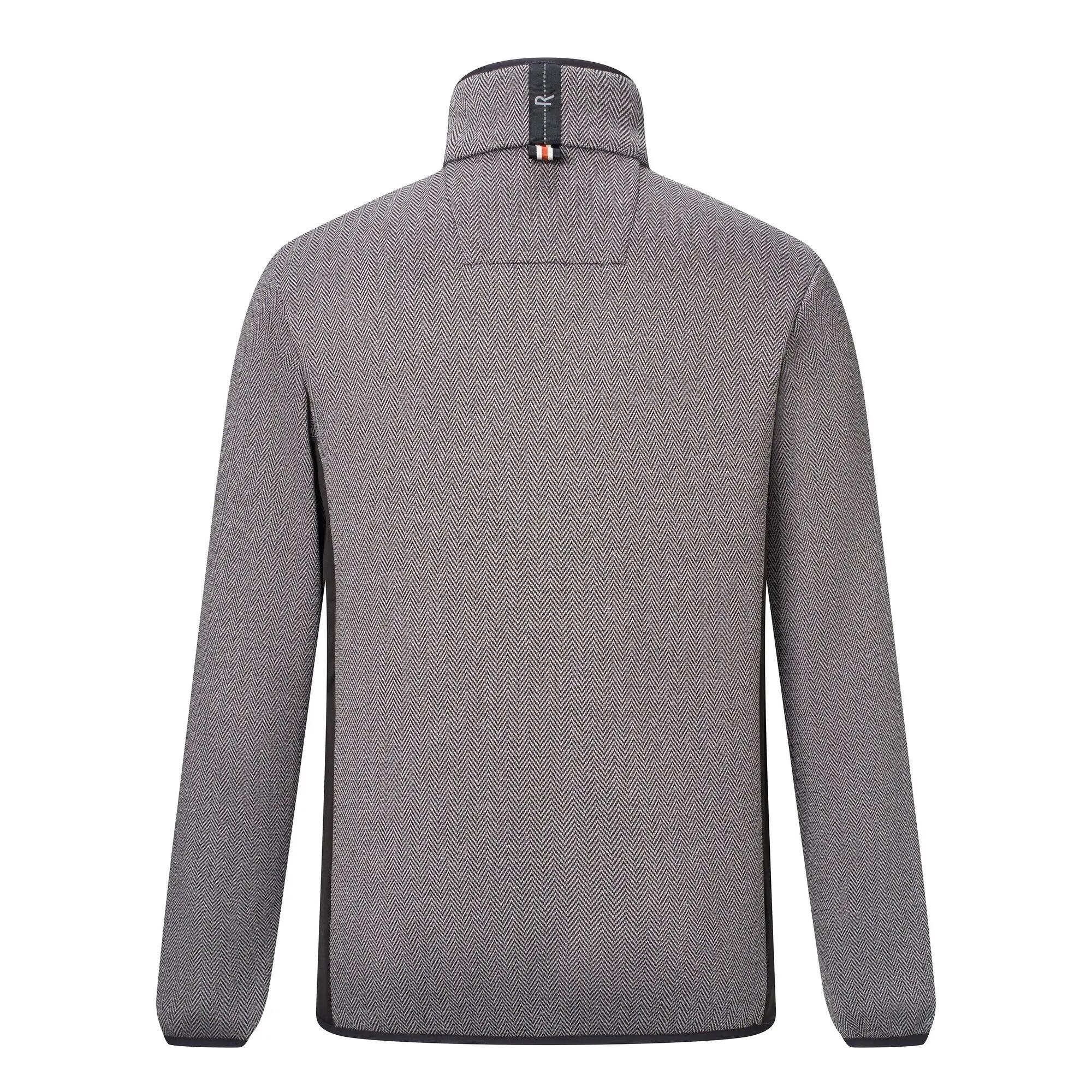 Mens Brayleigh Full Zip Fleece Jacket (Ash/Black) 3/7