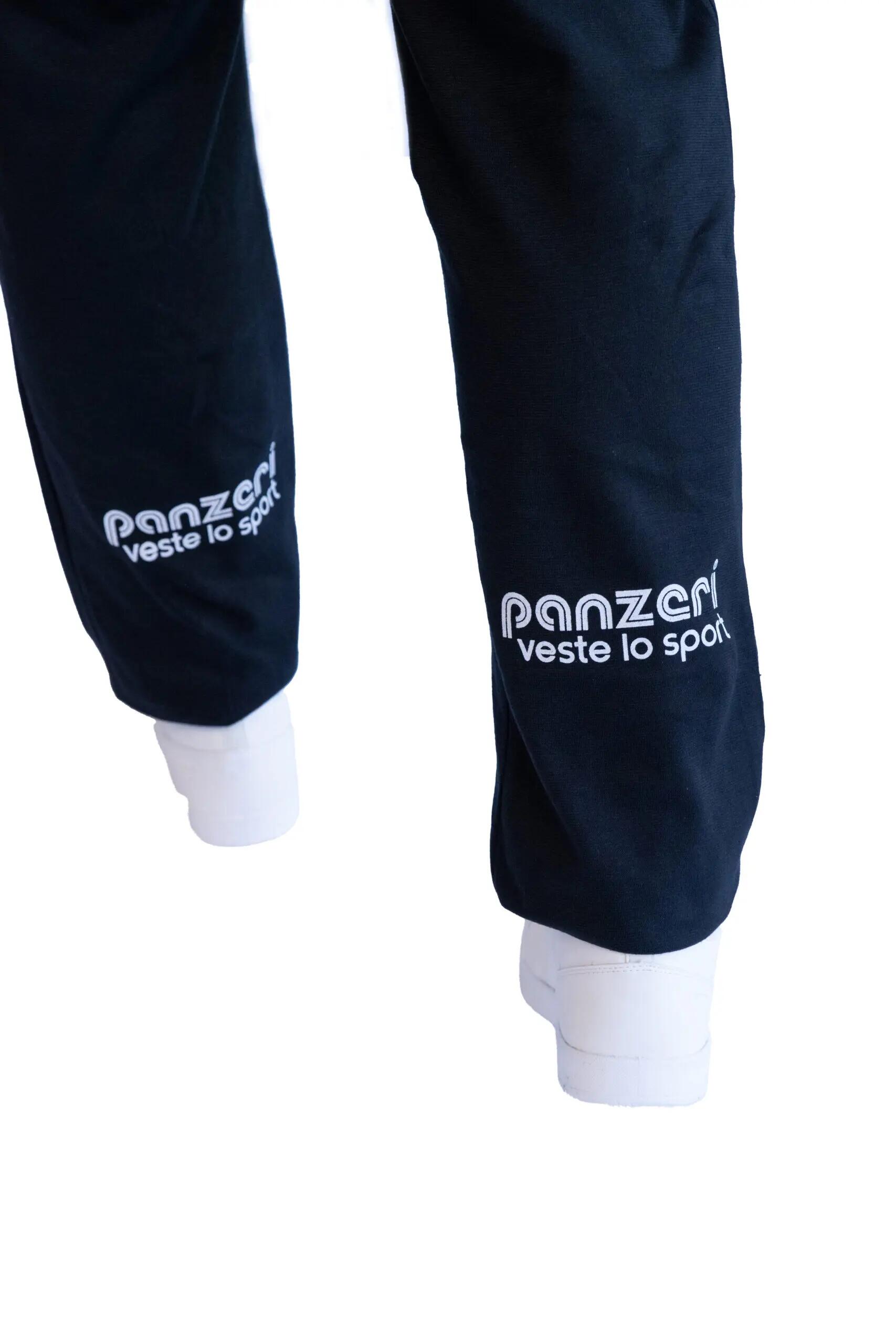 Jogging Panzeri Mixte  - Uni H - Noir / Blanc 5/5