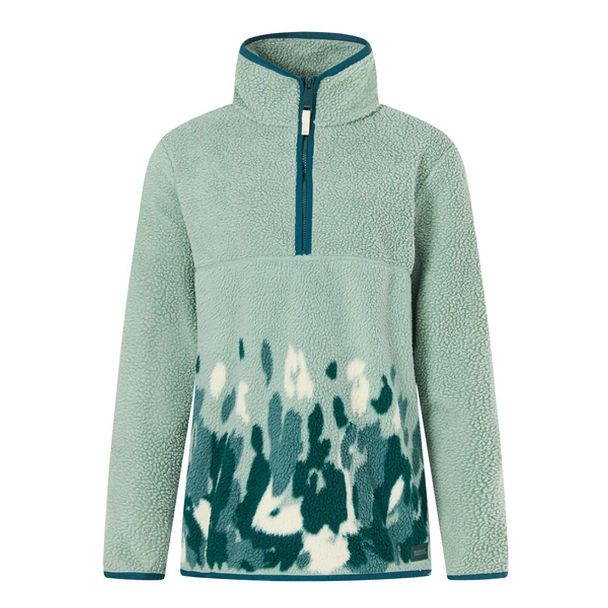 Damska Bluza Polarowa Z Półzamkiem „Frankie Leopard Camo Borg” 2/7