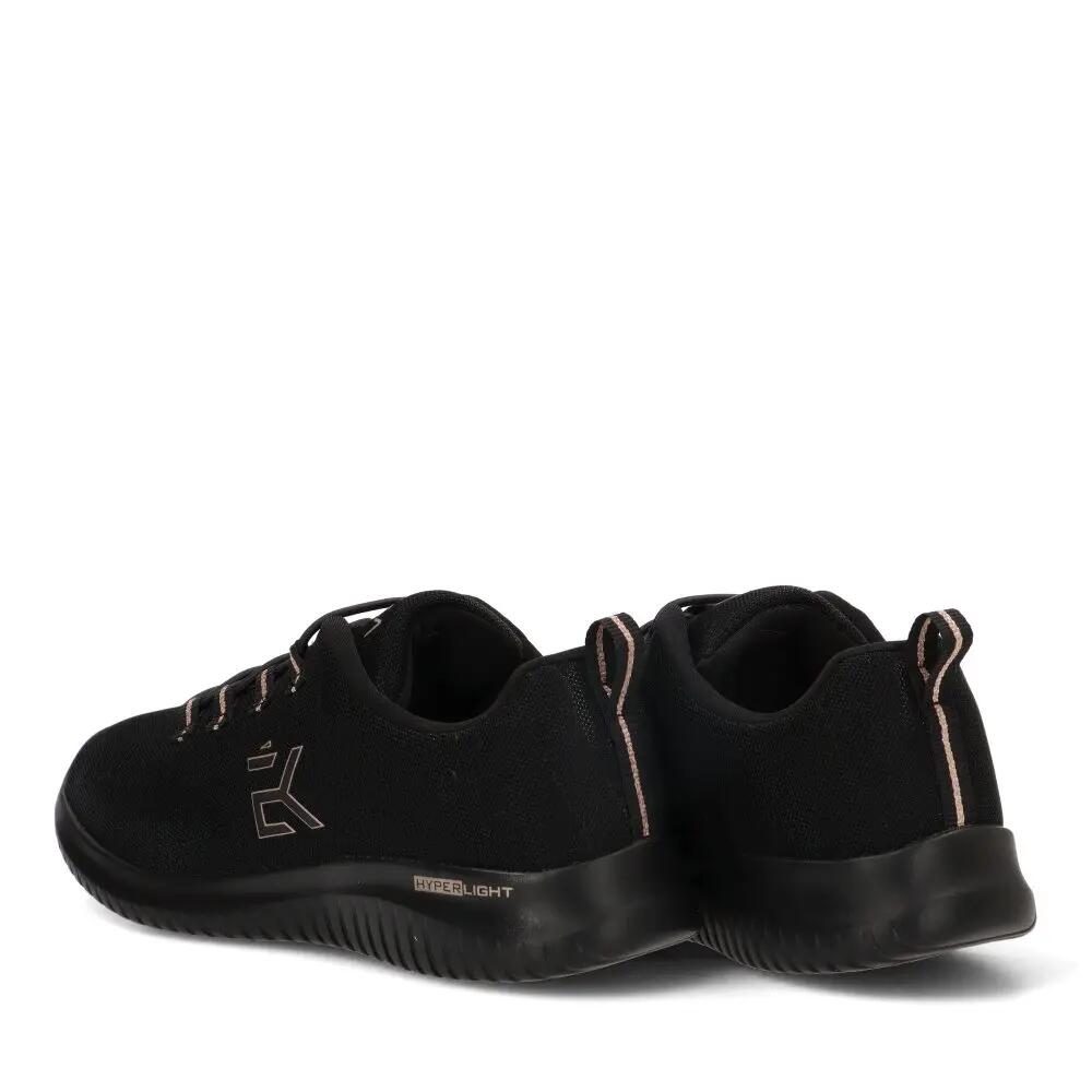 Deportivas Casual Mujer Suela Plana - Modelo 50240 Negro 4/6