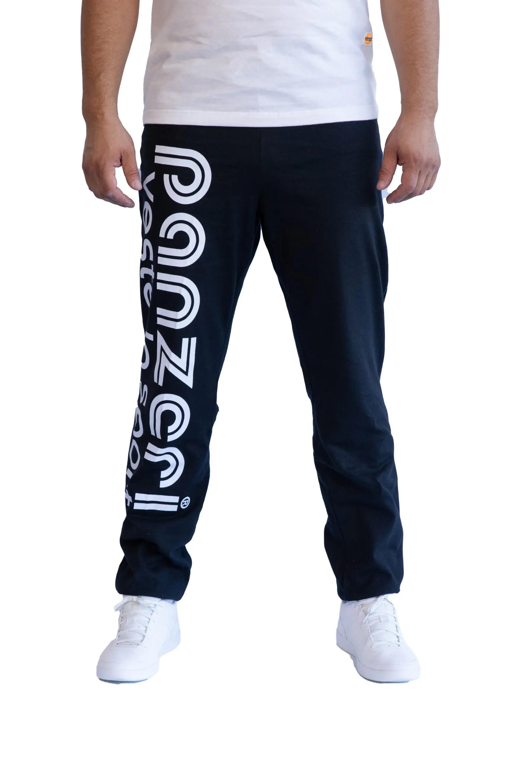 Jogging Panzeri Mixte  - Uni H - Noir / Blanc 2/5