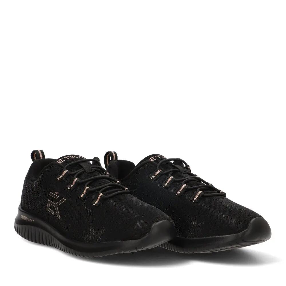 Deportivas Casual Mujer Suela Plana - Modelo 50240 Negro 2/6