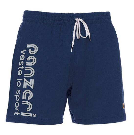 Short Panzeri Mixte Mixte - Uni A - Bleu Marine / Gris