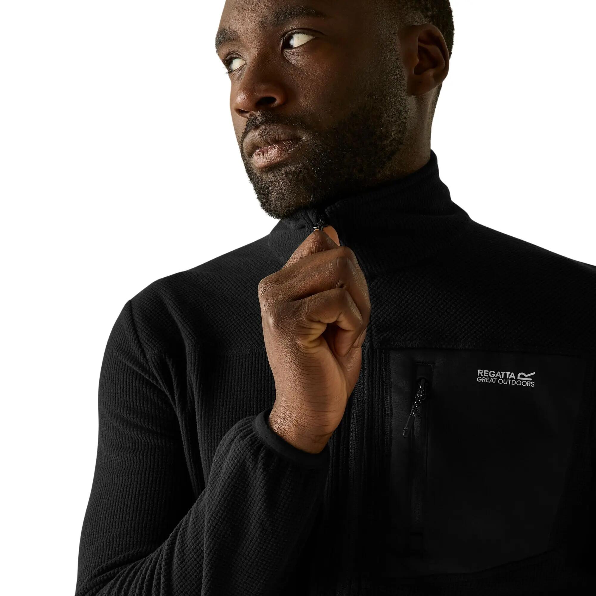 Mens Eadle Logo Full Zip Fleece (Black) 6/7
