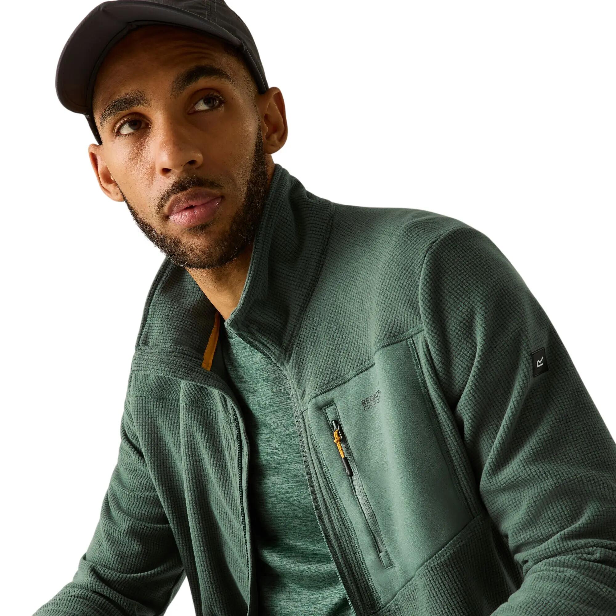 Mens Eadle Logo Full Zip Fleece (Dark Forest Green) 6/7